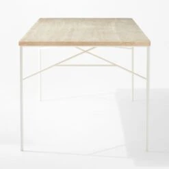 Pavilion Large Ivory Metal Outdoor Patio Dining Table With Travertine Top Model 6142 -Home Furnishings Store Pavilion6142IvDnTbWTrvTpSDSSS22