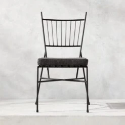 Pavilion Dining Chair With Grey Sunbrella ® Cushion Model 6350 Set Of 4