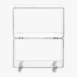 Peekaboo Acrylic Rolling Two Shelf 11 Peekaboo Acrylic Rolling Two Shelf -Home Furnishings Store Peekaboo2ShelfF12