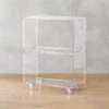 Peekaboo Acrylic Rolling Two Shelf -Home Furnishings Store PeekabooRolling2ShelfSHS16 1x1