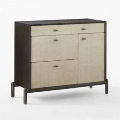 Perch Lacquered Linen File Cabinet -Home Furnishings Store PerchFileCredenza3QSSS23