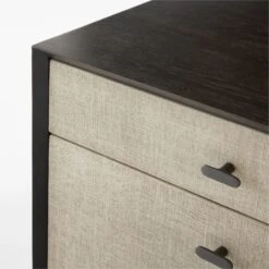 Perch Lacquered Linen File Cabinet -Home Furnishings Store PerchFileCredenzaAVSSS23