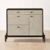 Perch Lacquered Linen File Cabinet -Home Furnishings Store PerchFileCredenzaSHS23