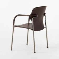 Pesaro Black Leather Dining Armchair -Home Furnishings Store PesaroBlkLthrDiningChair3QBSSF22