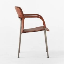 Pesaro Russett Leather Dining Armchair -Home Furnishings Store PesaroRussettChairSDSSF22