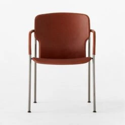 Pesaro Russett Leather Dining Armchair -Home Furnishings Store PesaroRussettChairSOSSF22