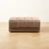 Pezzo Toffee Brown Velvet Ottoman -Home Furnishings Store PezzoBgVlvtOttomanSHS23