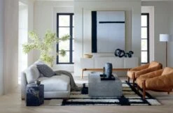 Black Aluminum Ribbon Table Sculpture -Home Furnishings Store PiazzaCollectionJerseyJN20