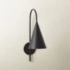 Piffle Black Wall Sconce 1 Piffle Black Wall Sconce -Home Furnishings Store PiffleSconceMttBlkROS22