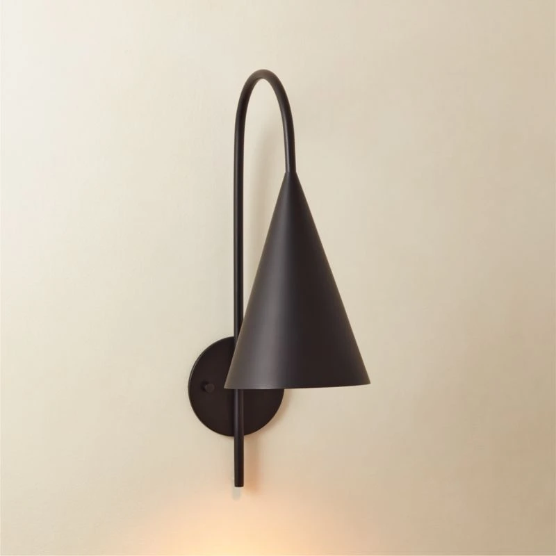 Piffle Black Wall Sconce 4 Piffle Black Wall Sconce - Image 2