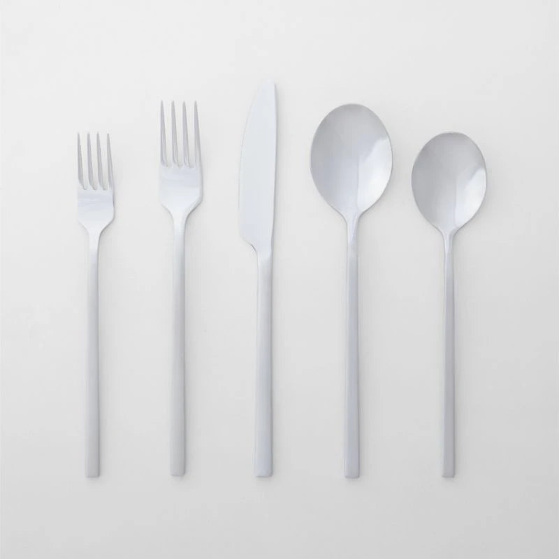 20-Piece Pin Brushed Silver Flatware 3 20-Piece Pin Brushed Silver Flatware