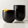 Pina Black Old-Fashioned Glasses -Home Furnishings Store PinaBlackGroupFHF22 1