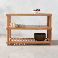 Pinet Teak Outdoor Console Table -Home Furnishings Store PinetTeakConsoleTblROS23