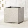 Playa Square Grey Stone Indoor/Outdoor Planter Large -Home Furnishings Store PlayaSqLgGreyPlanterSHS18