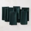 Poplin Dark Green Cloth Napkins Set Of 8 -Home Furnishings Store PoplinGreenNapkinS8SHF22