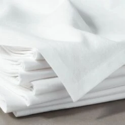 Poplin White Cloth Napkins Set Of 8 -Home Furnishings Store PoplinWhiteNapkinS8ROF18