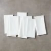 Poplin White Cloth Napkins Set Of 8 -Home Furnishings Store PoplinWhiteNapkinS8SHF18