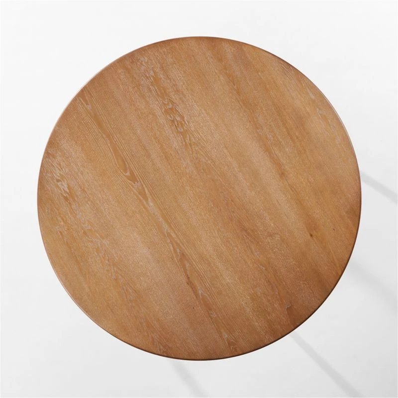 Providence 60" Round Cerused Oak Dining Table 8 Providence 60" Round Cerused Oak Dining Table - Image 6