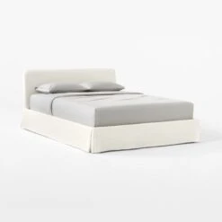 Pullover Slipcover Queen Sateen Queen Bed -Home Furnishings Store PulloverPleatSateenQBed3QSSS21