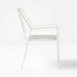 Pavilion Ivory Outdoor Dining Armchair With Ivory Sunbrella Cushion Model 6470 -Home Furnishings Store PvlnIvDngChrWIvyChM6470SDSSS22 1