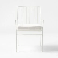 Pavilion Ivory Outdoor Dining Armchair With Ivory Sunbrella Cushion Model 6470 -Home Furnishings Store PvlnIvDngChrWIvyChM6470SOSSS22 1