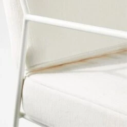 Pavilion Ivory Metal Outdoor Lounge Chair With Ivory Cushion Model 6471 -Home Furnishings Store PvlnIvLngChrWIvChM6471AVSSS22