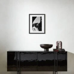 'Queen Latifah, 1991' Photographic Print In Black Frame 17.75"x21.75" -Home Furnishings Store QLatifahBk17p75x21p75SHF23 3D