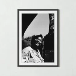 'Queen Latifah, 1991' Photographic Print In Black Frame 17.75"x21.75" -Home Furnishings Store QLatifahBk27p75x38p75SSF23 3D