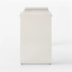 Raggio Stainless Steel Desk With White Wood Top -Home Furnishings Store RaggioPolishedSSDeskSDSSF22