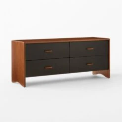 Ralston Low 4-Drawer Wood Dresser -Home Furnishings Store RalstonWltNLthLowDrssr3QSSS23