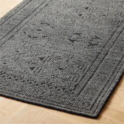 Raumont Handknotted Grey Geometric Runner Rug 2.5'x8' -Home Furnishings Store RaumontHdKntdGryRnnr2p5X8AVSHS22