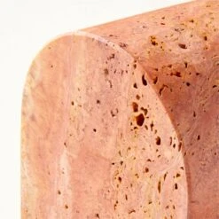 Red Travertine Arched Bookend -Home Furnishings Store RedTrvrtnArchBookendAVSHS23