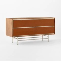Renwick Mango Wood 4-Drawer Dresser 11 Renwick Mango Wood 4-Drawer Dresser -Home Furnishings Store RenwickDresser3QSSF22