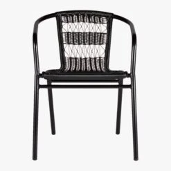 Rex Black Open Weave Outdoor Armchair 15 Rex Black Open Weave Outdoor Armchair -Home Furnishings Store RexChairOpenWeaveBlackS18