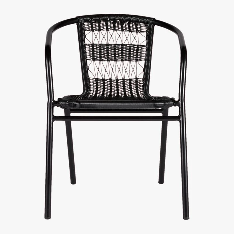 Rex Black Open Weave Outdoor Armchair 7 Rex Black Open Weave Outdoor Armchair - Image 5