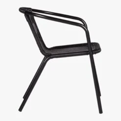 Rex Black Open Weave Outdoor Armchair 17 Rex Black Open Weave Outdoor Armchair -Home Furnishings Store RexChairOpenWeaveBlackSDS18