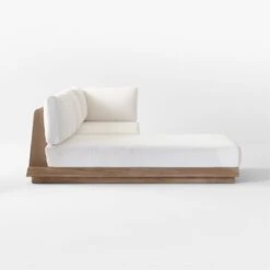 Riposo Teak 3-Piece Outdoor Sectional With Boucle Sunbrella ® Cushions 15 Riposo Teak 3-Piece Outdoor Sectional With Boucle Sunbrella ® Cushions -Home Furnishings Store RiposoTeak3PcSectSDSSS22