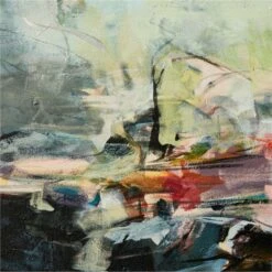 'River Rocks' Framed Acrylic Painting Reproduction By Jeffrey Fitzgerald 31''x41'' -Home Furnishings Store RiverRocks31x41inAVSHF22