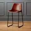 Roadhouse Saddle Leather Counter Stool -Home Furnishings Store RoadhouseSaddleLthrCntrStl24SHF16 1x1