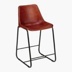 Roadhouse Saddle Leather Counter Stool -Home Furnishings Store RoadhsLthr24inCntrStl3QF14