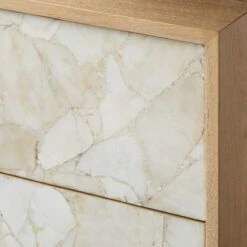 Rocca 2-Drawer Agate And White Oak Wood Nightstand -Home Furnishings Store RoccaStnDrwrNightstandAVSSF22