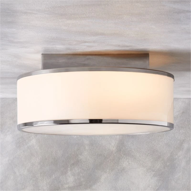 Ronda Indoor/Outdoor Polished Stainless Steel Flush Mount Light 4 Ronda Indoor/Outdoor Polished Stainless Steel Flush Mount Light - Image 2