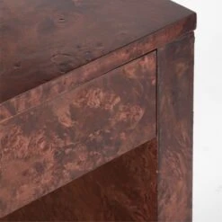 Runway 2-Drawer Burl Wood Desk -Home Furnishings Store RunwayBurlwoodDeskAVSSF21