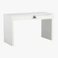 Runway 2-Drawer White Lacquered Wood Desk 14 Runway 2-Drawer White Lacquered Wood Desk -Home Furnishings Store RunwayDesk3QAVF15