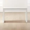 Runway 2-Drawer White Lacquered Wood Desk -Home Furnishings Store RunwayWhiteLacquerDeskSHS21 1x1