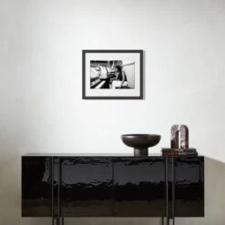 'Aretha At The Piano' Photographic Print In Black Frame 21.5"x17.5" -Home Furnishings Store SEArethaPianoBk17p5x21p5F22 3D