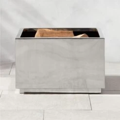 Stainless Steel Square Fire Pit 7 Stainless Steel Square Fire Pit -Home Furnishings Store SSSquareFirepitROS22