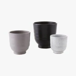 Santino Terracotta Indoor Planter Set Of 3 -Home Furnishings Store SantinoPlantersS3F19