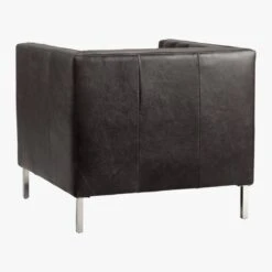 Savile Bello Black Leather Tufted Chair -Home Furnishings Store SavileLeatherChairR3QF16