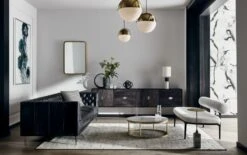 Infinity Black Knot Sculpture -Home Furnishings Store SavileTuftedSofaEstelaBlackJN20